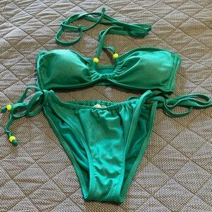 No Boundaries Teal Swim Bottom and Top